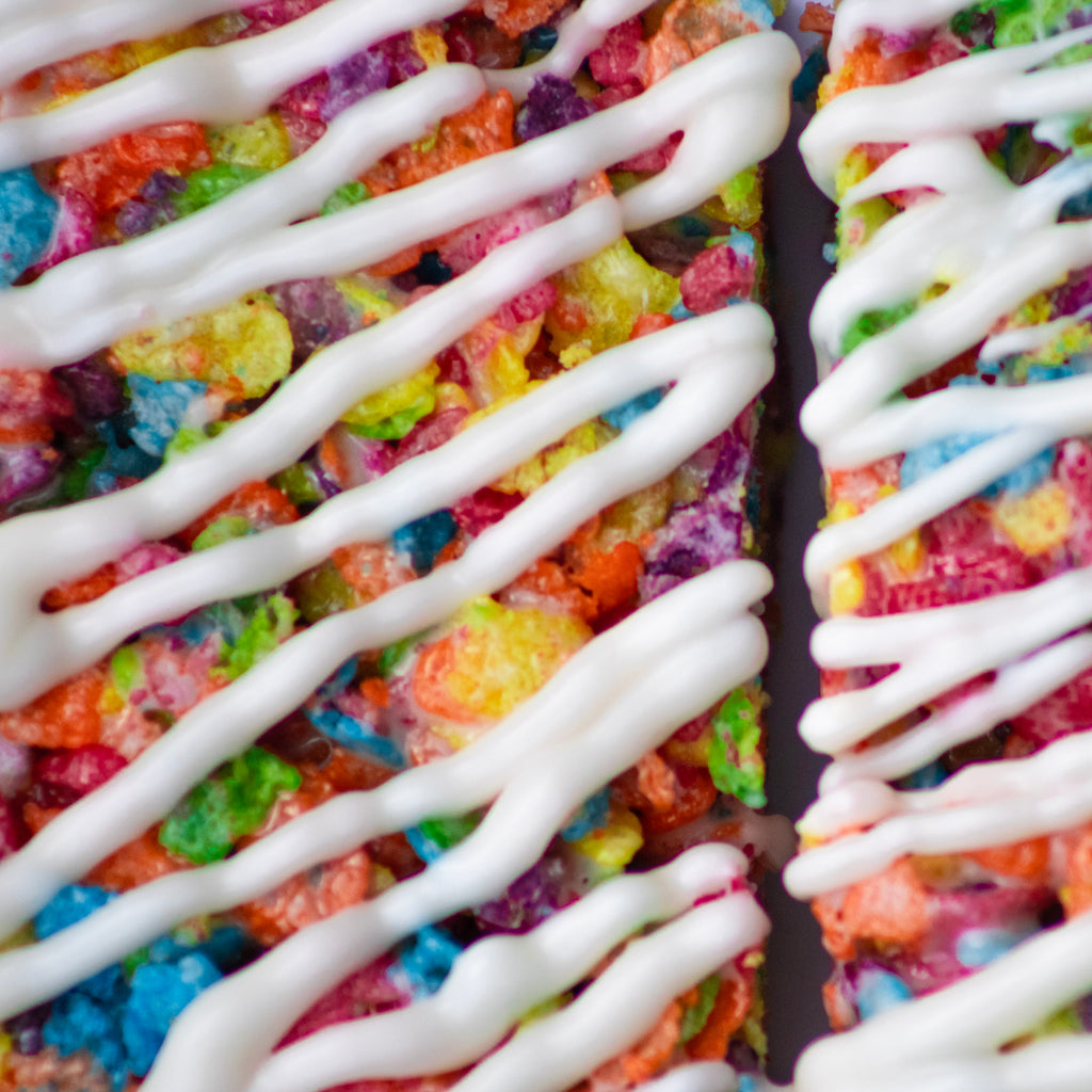 FRUITY PEBBLES RICE KRISPIE TREATS